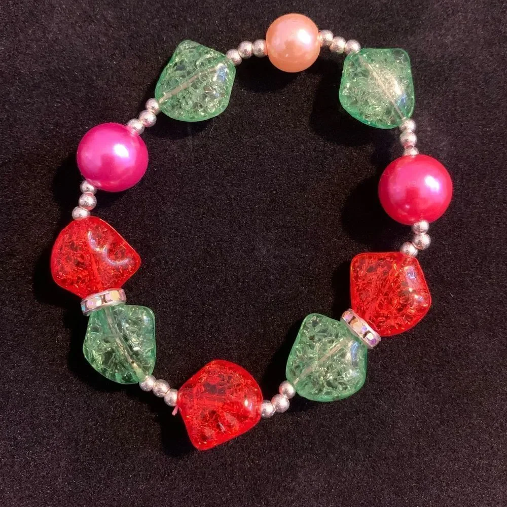 Handmade beaded stretch bracelet